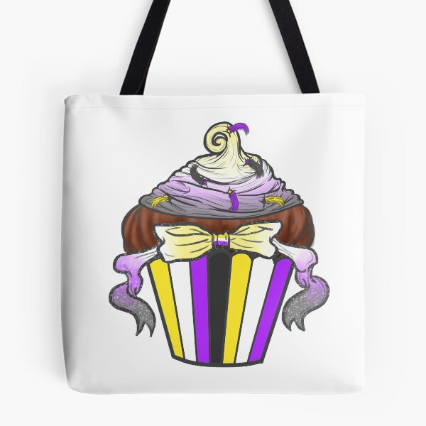 Item preview, Non-binary Pride Cupcake! designed and sold by Lxsketch.