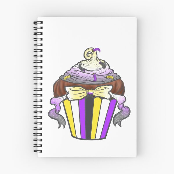 Aperçu de l'œuvre Cupcake non-binaire de fierté! créée et vendue par Lxsketch.