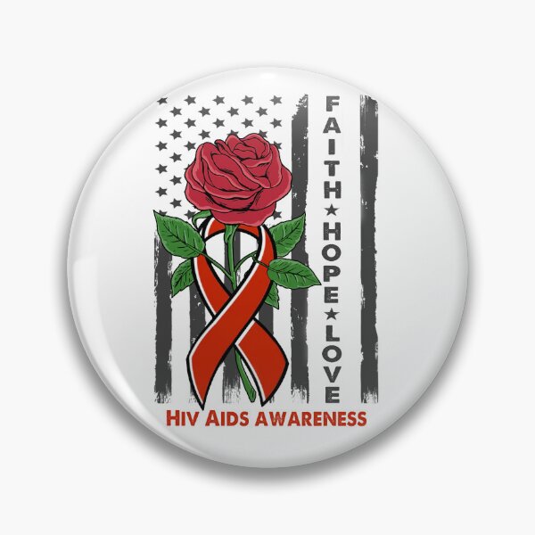 Item preview, Faith Hope Love Hiv Aids Awareness American Flag designed and sold by Kohend.