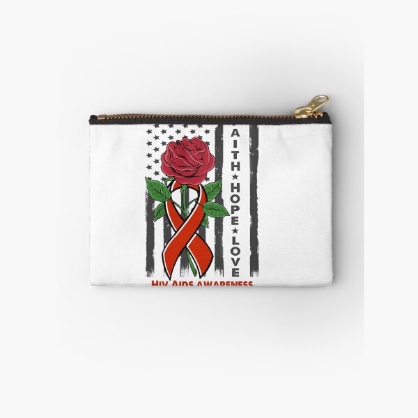 Item preview, Faith Hope Love Hiv Aids Awareness American Flag designed and sold by Kohend.