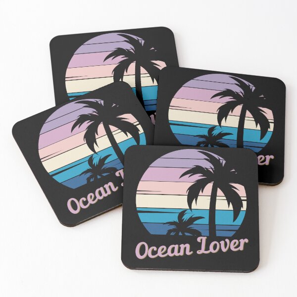 Item preview, Ocean Lover - Vintage Tropical Sunset, Feeling Fantastic, The Summer Vibes, Summer Vacation designed and sold by Sun Sand & Sea Art.