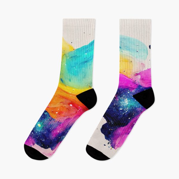 Item preview, Modern Contemporary Abstract Watercolor Colorful Multicolored Cosmic Splash Galaxy  designed and sold by PaintLabs.