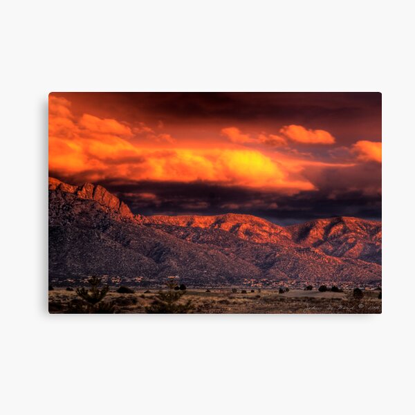 Desert Fire Canvas Print