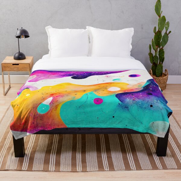 Item preview, Modern Contemporary Abstract Watercolor Colorful Multicolored Cosmic Splash Galaxy  designed and sold by PaintLabs.
