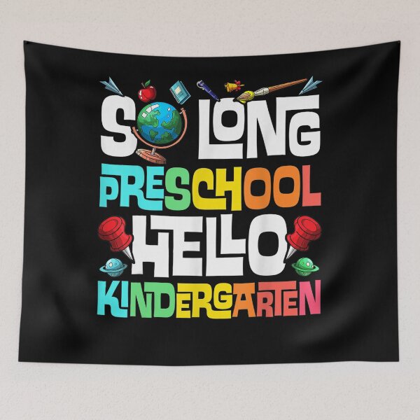 Item preview, So Long Preschool Hello Kindergarten Pre-K graduation designed and sold by hoangminhSHOP.