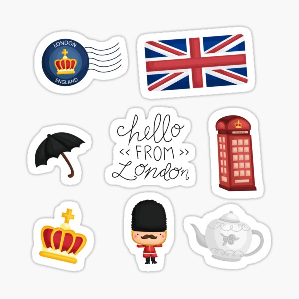 Item preview, London UK Sticker Pack designed and sold by FutureTraveller.