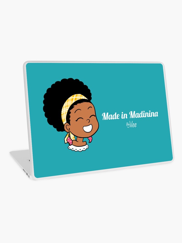 Aperçu 1 sur 2. Skin adhésive d'ordinateur avec l'œuvre Little Girl from Martinique créée et vendue par vee-madinina.