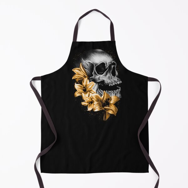 Item preview, Metallic Skull and Flowers designed and sold by Gothic Fantasy.