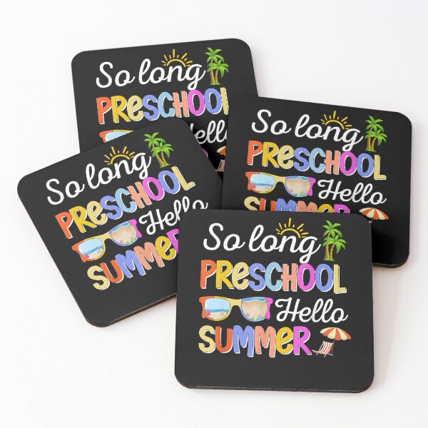 Item preview, So Long Preschool Hello Summer Teacher Student Pre-K Kids designed and sold by hoangminhSHOP.