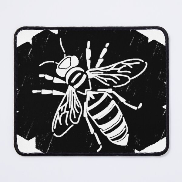 Item preview, Black Hexagon with Honey Bee designed and sold by Arco-dArgento.