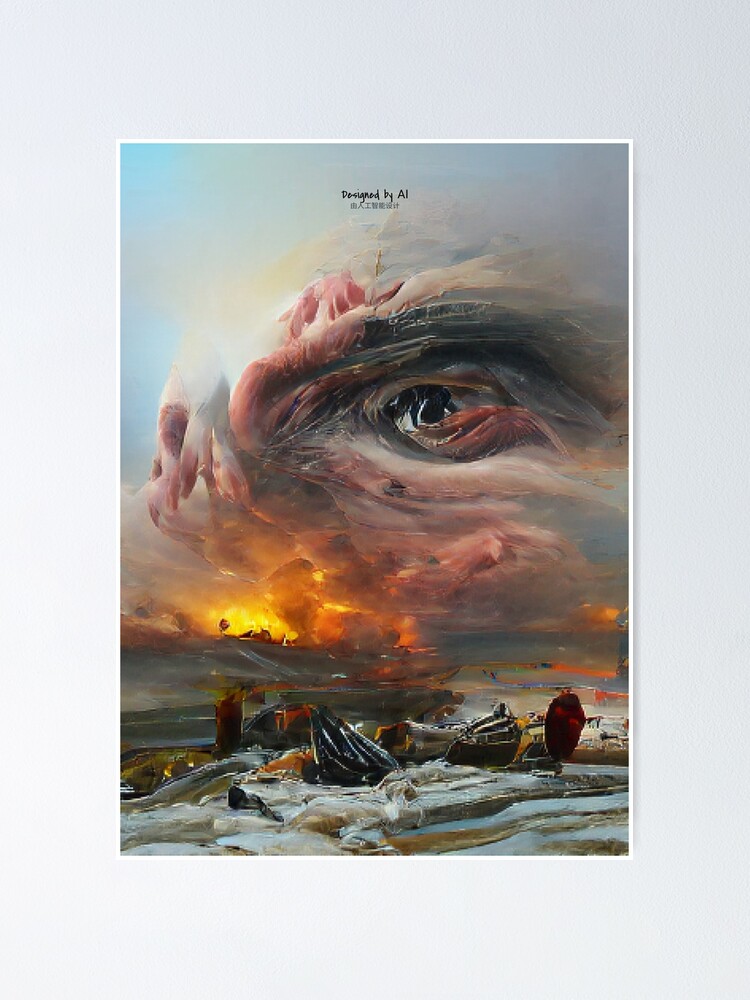 "The end of the world Designed by AI" Poster for Sale by SENPEIstore