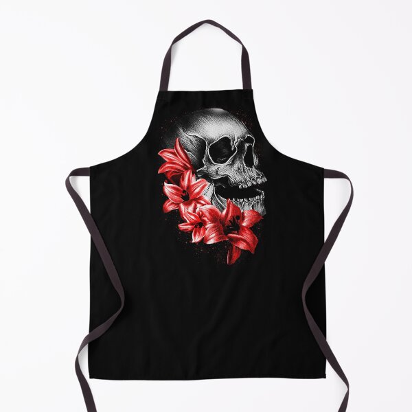 Item preview, Metallic Skull and Flowers designed and sold by Gothic Fantasy.