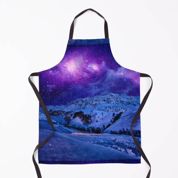 Item preview, Winter Snow Mountains Night Landscape designed and sold by silviaol.