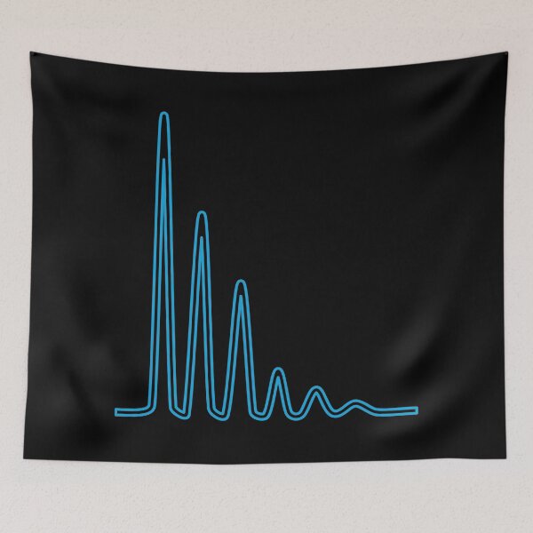Item preview, Mass Peak Envelope - Blue on Dark Background designed and sold by Artsy-Chemist.