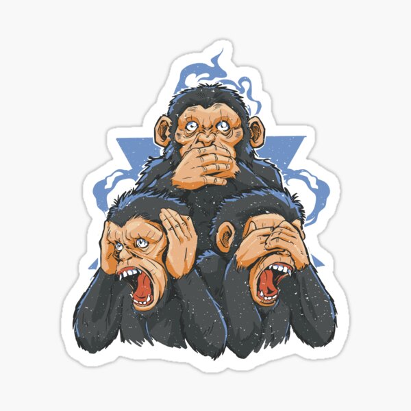 Monkey Sticker by 9713.online for iOS & Android