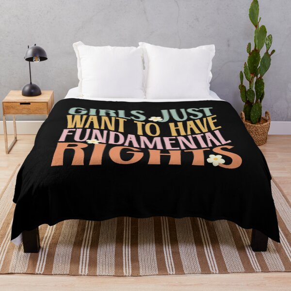 Item preview, Girls Just Want to Have Fundamental Human Rights designed and sold by Smart-Bee.