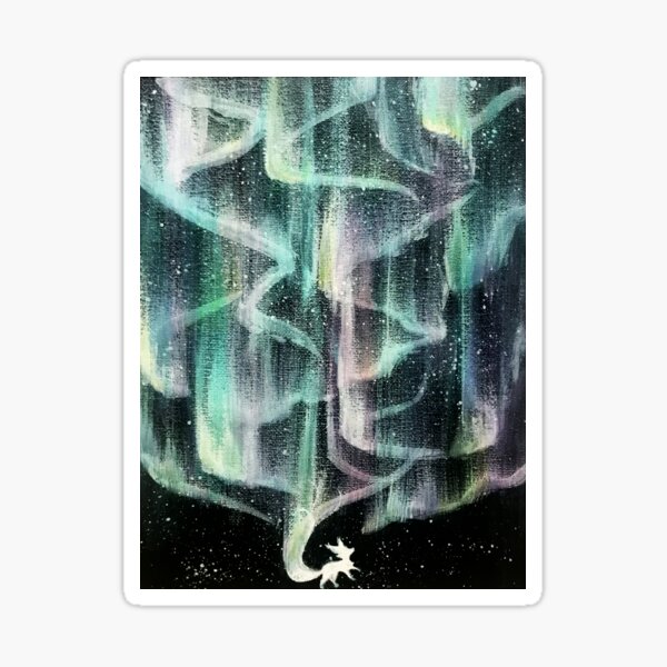 Fox Fire Sticker