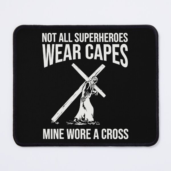 Item preview, Not All Superheroes Wear Capes Mine Wore A Cross - Jesus Superhero designed and sold by nwaja-art.