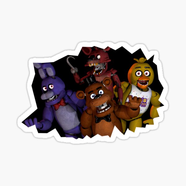 8-bit FNAF World - Five Nights At Freddys - Sticker