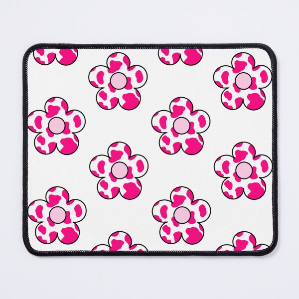 Item preview, Pink Indie Flower Cow Print designed and sold by ellapevn.