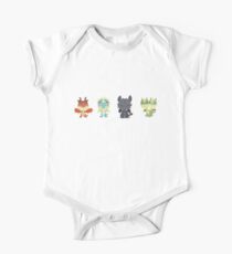 Tiny Dragons "How To Train Your Dragon" One Piece - Short Sleeve