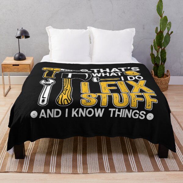 Item preview, That's What I Do I Fix Stuff And I Know Things Funny Saying T-Shirt designed and sold by Azim-Stefan.