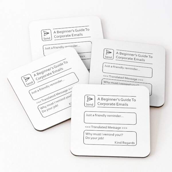 Item preview, Sarcastic Corporate Email Translations designed and sold by nwaja-art.