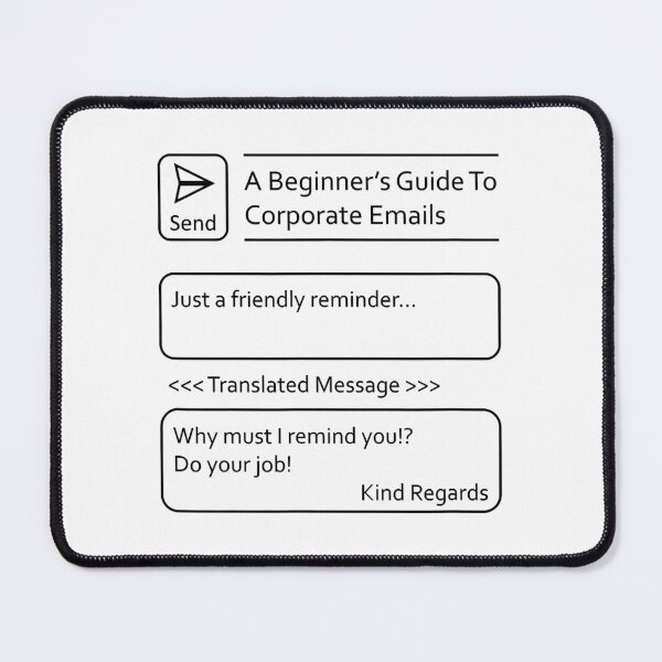 Item preview, Sarcastic Corporate Email Translations designed and sold by nwaja-art.