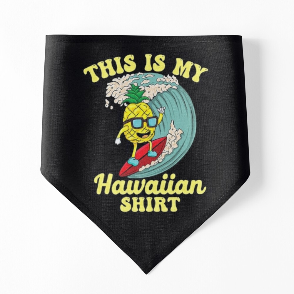 Lekrock Shop This Is My Hawaiian Shirt, Dabbing Pineapple, Tropical Summer Tee Sticker