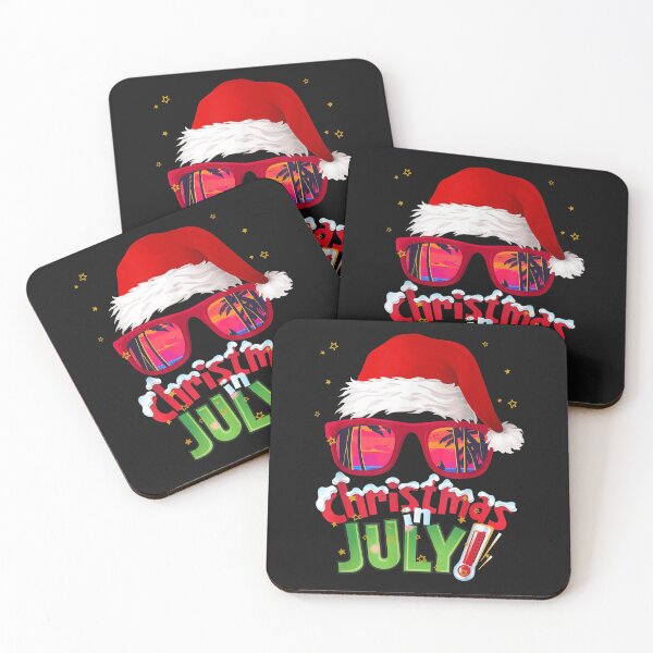Item preview, Funny Christmas in July Shirt Summer Santa Sunglasses Xmas T-Shirt  designed and sold by Azim-Stefan.