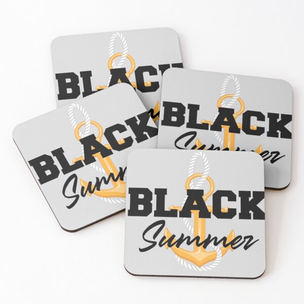 Item preview, Black Summer Gold Fishing Anchor Boat  designed and sold by Yakisha Gates.