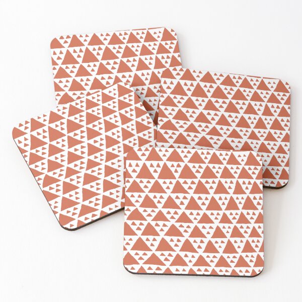 Item preview, Big and Small Triangles in terra cotta designed and sold by studioanalog.