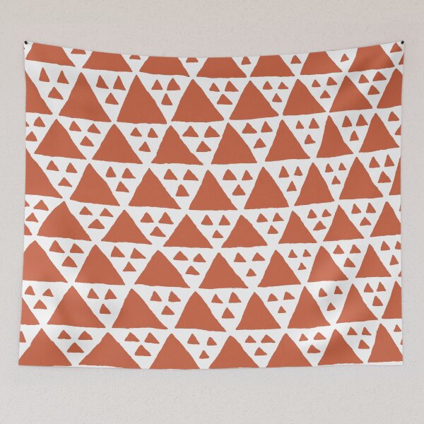 Item preview, Big and Small Triangles in terra cotta designed and sold by studioanalog.