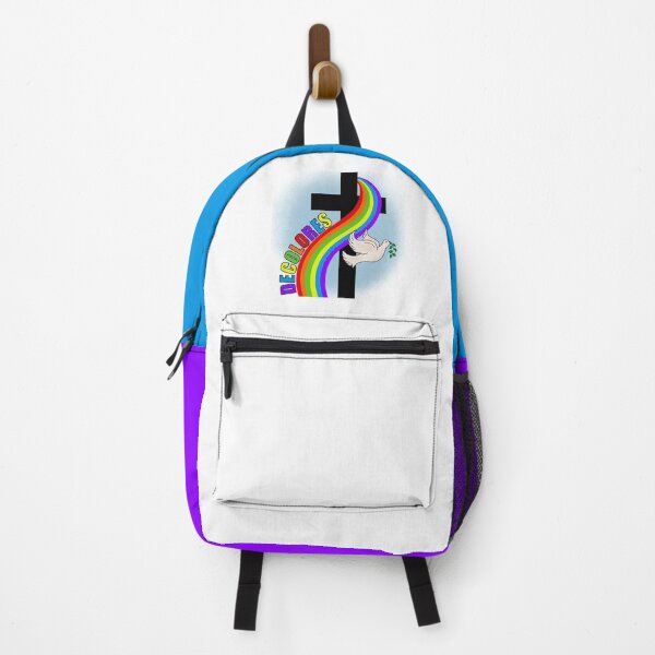 Item preview, DeColores Cursillo Rainbow With Cross and Peace Dove (White) designed and sold by Gsallicat.
