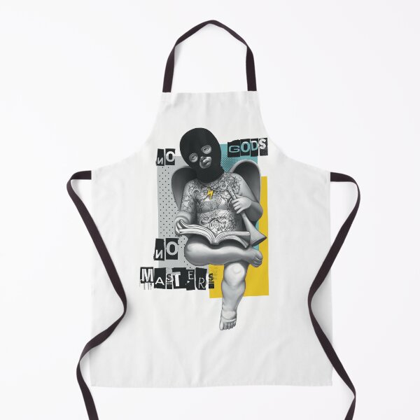 Item preview, Tattooed riot angel no gods no masters(on white) designed and sold by Meakm-art.