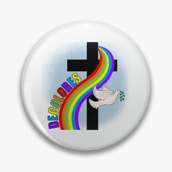 Vista previa del artículo con la obra «DeColores Cursillo Arcoíris con Cruz y Paloma de la Paz (Blanco)», diseñado y vendido por Gsallicat.