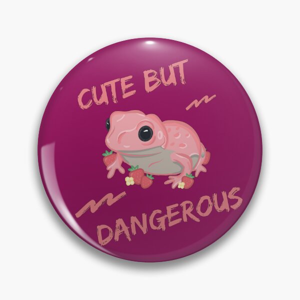 Item preview, Cute But Dangerous Pink Frog designed and sold by RoserinArt.