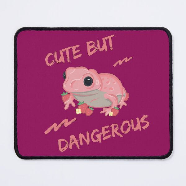 Item preview, Cute But Dangerous Pink Frog designed and sold by RoserinArt.