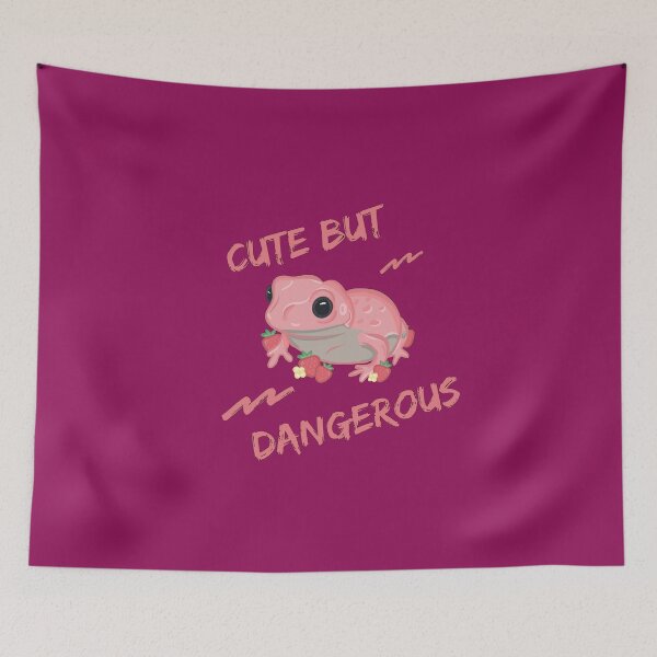 Item preview, Cute But Dangerous Pink Frog designed and sold by RoserinArt.