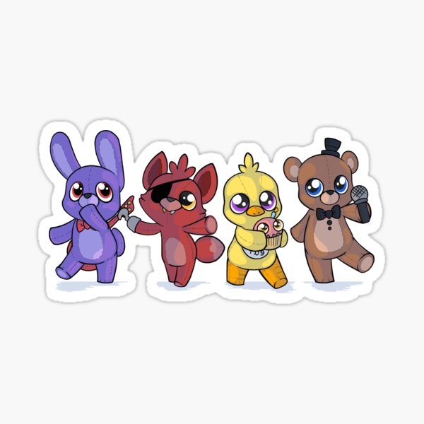 Five Nights At Freddy's Stickers - 4 Sheets of Stickers – ToysCentral -  Europe