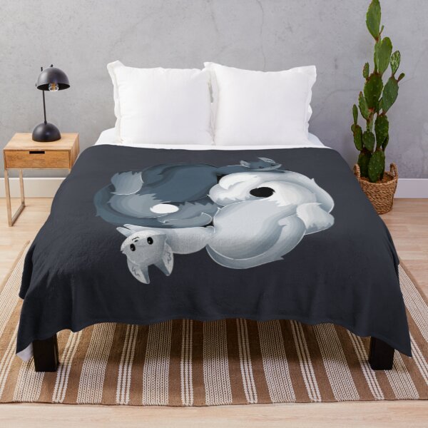Artikelvorschau, Yin Yang Kitsune traditionelle japanische Kunst entworfen und verkauft von VoronBuse.