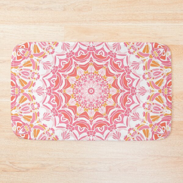 Item preview, Coral Passion Mandala designed and sold by Kelly Dietrich Mandala & Fractal Art.