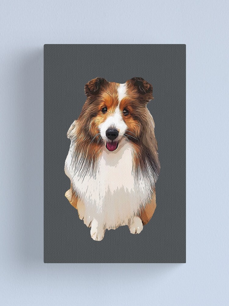 Shetland Sheepdog Sheltie Puppy Dog Canvas Print