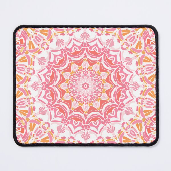 Item preview, Coral Passion Mandala designed and sold by Kelly Dietrich Mandala & Fractal Art.