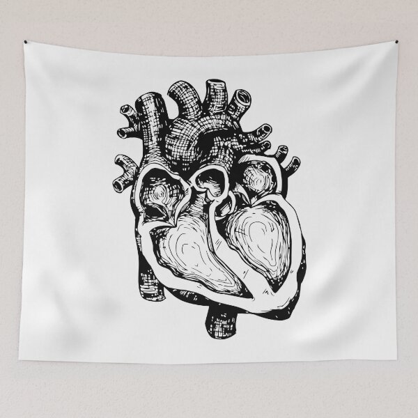 Item preview, Heart as Black & White designed and sold by Artstrology.