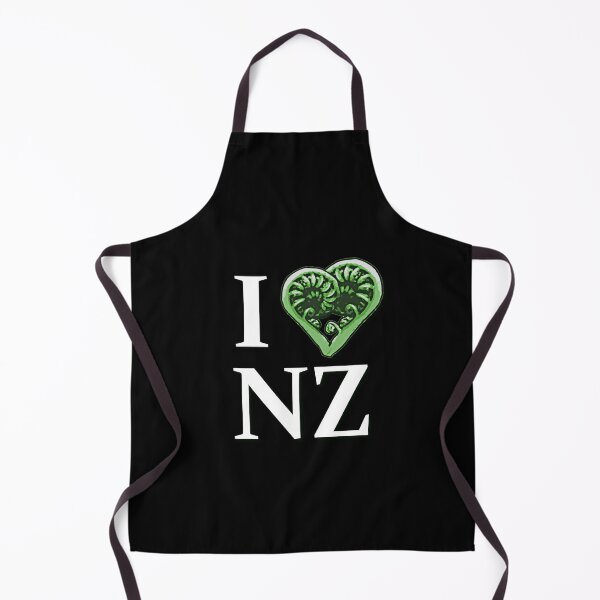 Item preview,  I Heart NZ, I Love New Zealand Kiwiana White Text designed and sold by LastLittleBird.