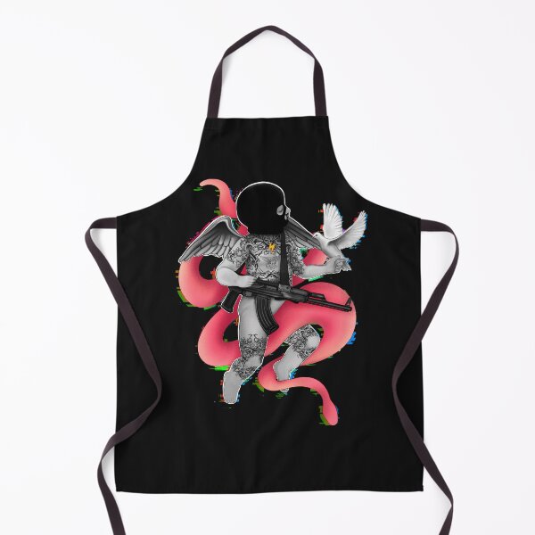 Item preview, Tattooed riot angel with dove(on white) designed and sold by Meakm-art.