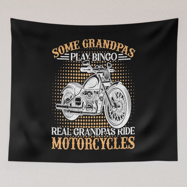 Item preview, Mens Retro Style Real Grandpa Ride Motorcycles Father's Day designed and sold by Sarena84.