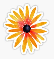 black eyed susan watercolor Sticker