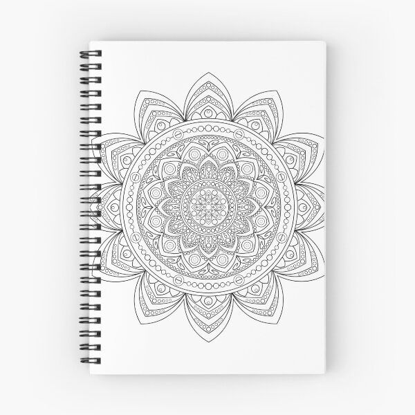Item preview, Mandala Inspired Design in Black & White #4 designed and sold by ZenDrawings.